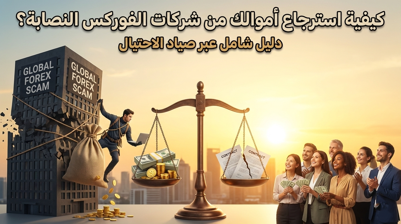 كيفية استرجاع أموالك من شركات الفوركس النصابة؟ دليل شامل عبر صياد الاحتيال